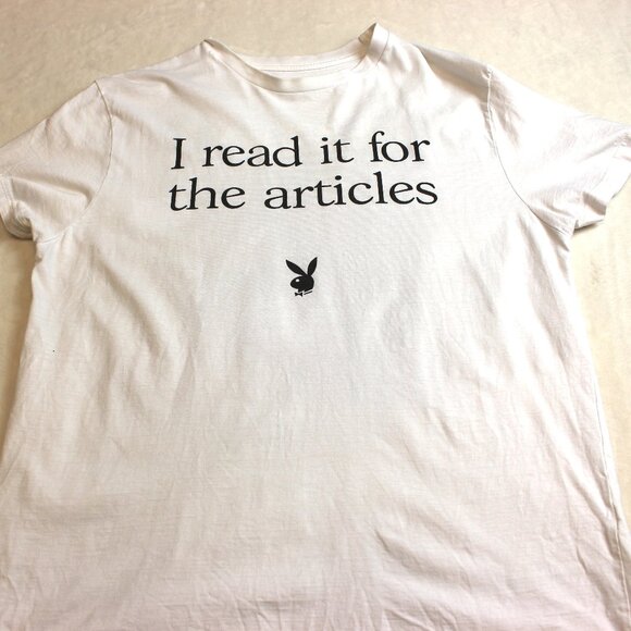 Playboy Graphic Cherry Lips T-Shirt Mens Large - Picture 5 of 7